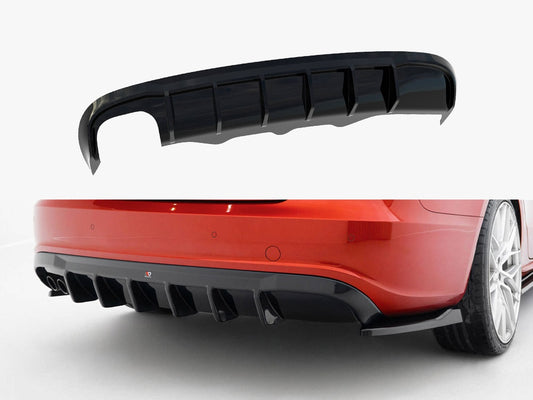 Maxton Design Rear Valance Audi A5 S-Line Sportback 8T (Version with dual exhaust tips on one side)