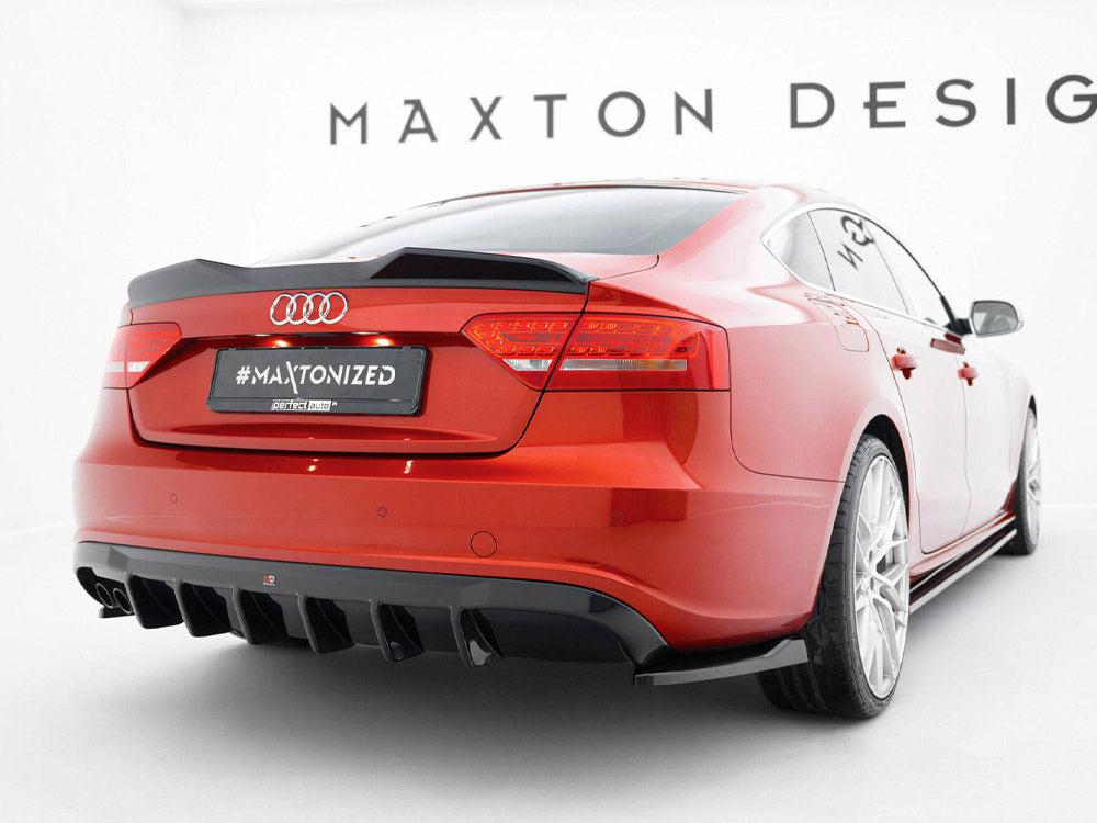 Maxton Design Rear Valance Audi A5 S-Line Sportback 8T (Version with dual exhaust tips on one side)