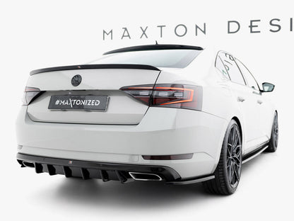 Maxton Design Rear Side Splitters V.3 Skoda Superb Liftback / Combi Mk3