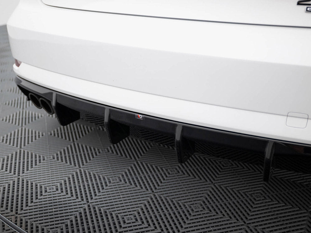 Maxton Design Rear Valance Audi A3 Sedan 8V Facelift (Version with dual exhaust tips on one side)