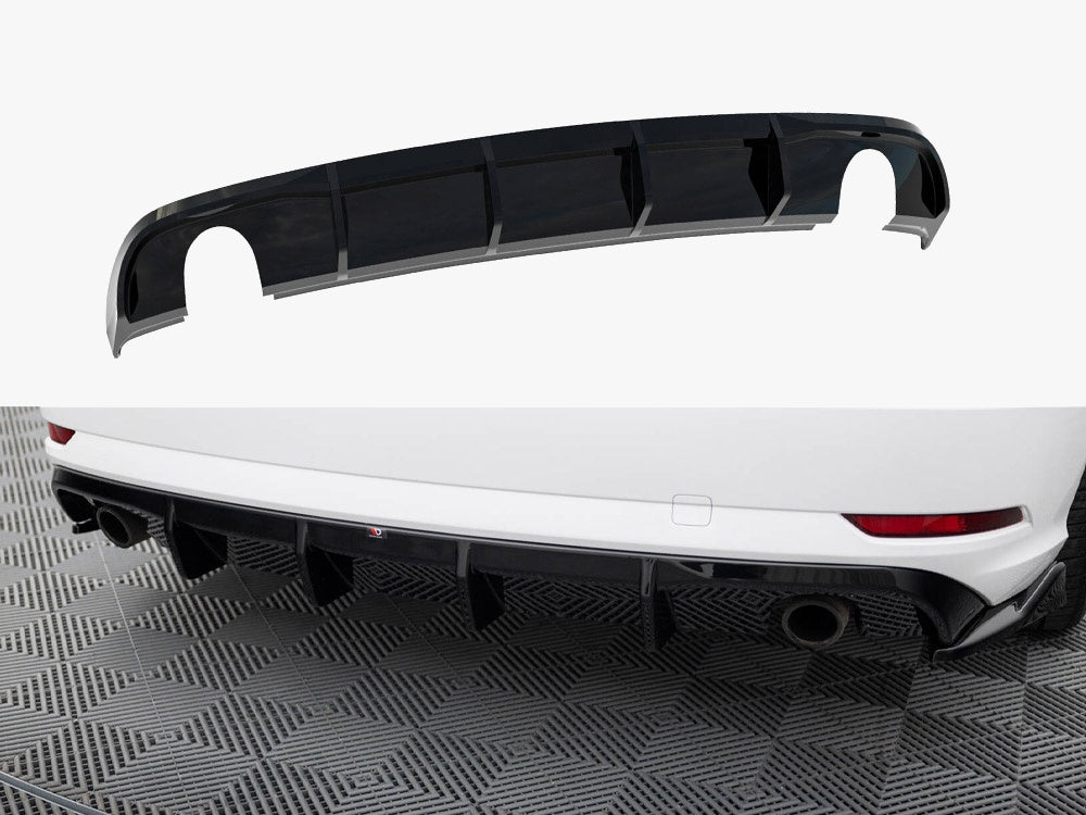 Maxton Design Rear Valance Audi A3 Sedan 8V Facelift (Version with single exhaust tips on both sides)