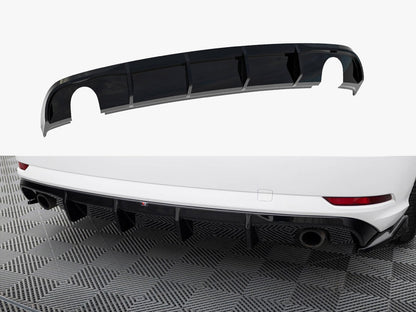 Maxton Design Rear Valance Audi A3 Sedan 8V Facelift (Version with single exhaust tips on both sides)