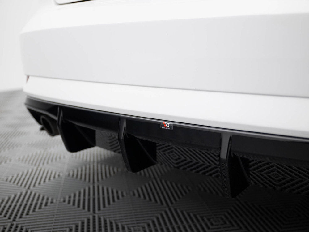 Maxton Design Rear Valance Audi A3 Sedan 8V Facelift (Version with single exhaust tips on both sides)