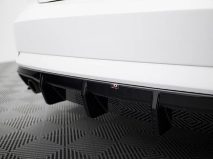 Maxton Design Rear Valance Audi A3 Sedan 8V Facelift (Version with single exhaust tips on both sides)