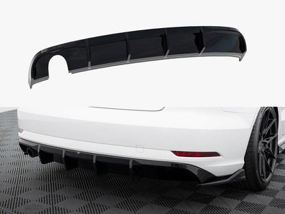 Maxton Design Rear Valance Audi A3 Sedan 8V Facelift (Version with single exhaust tips on one side)