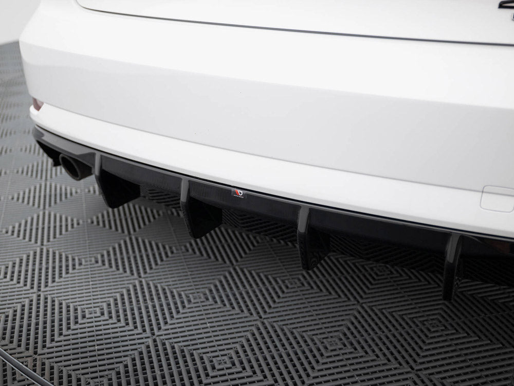 Maxton Design Rear Valance Audi A3 Sedan 8V Facelift (Version with single exhaust tips on one side)