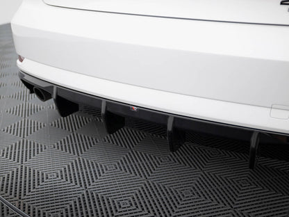 Maxton Design Rear Valance Audi A3 Sedan 8V Facelift (Version with single exhaust tips on one side)