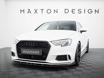 Maxton Design Front Splitter Audi A3 Sedan 8V Facelift