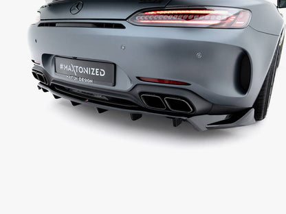 Maxton Design Rear Splitter (Vertical Bars) Mercedes-AMG GT C C190 Facelift