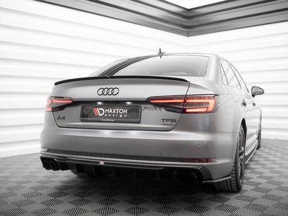 Maxton Design Rear Valance Audi A4 S-Line B9 (Version with dual exhaust tips on one side)