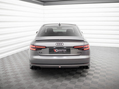 Maxton Design Rear Valance Audi A4 S-Line B9 (Version with dual exhaust tips on one side)