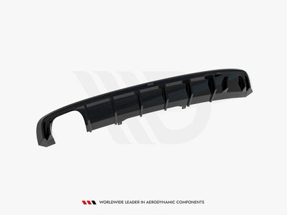 Maxton Design Rear Valance Audi A4 S-Line B9 (Version with dual exhaust tips on one side)
