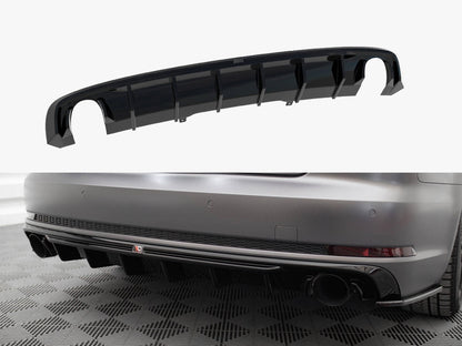 Maxton Design Rear Valance Audi A4 S-Line B9 (Version with single exhaust tips on both sides)