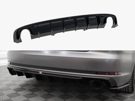 Maxton Design Rear Valance Audi A4 S-Line B9 (Version with single exhaust tips on both sides)