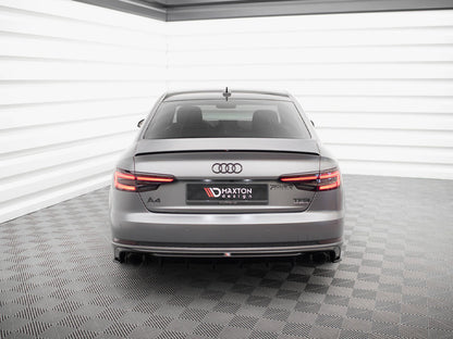 Maxton Design Rear Valance Audi A4 S-Line B9 (Version with single exhaust tips on both sides)