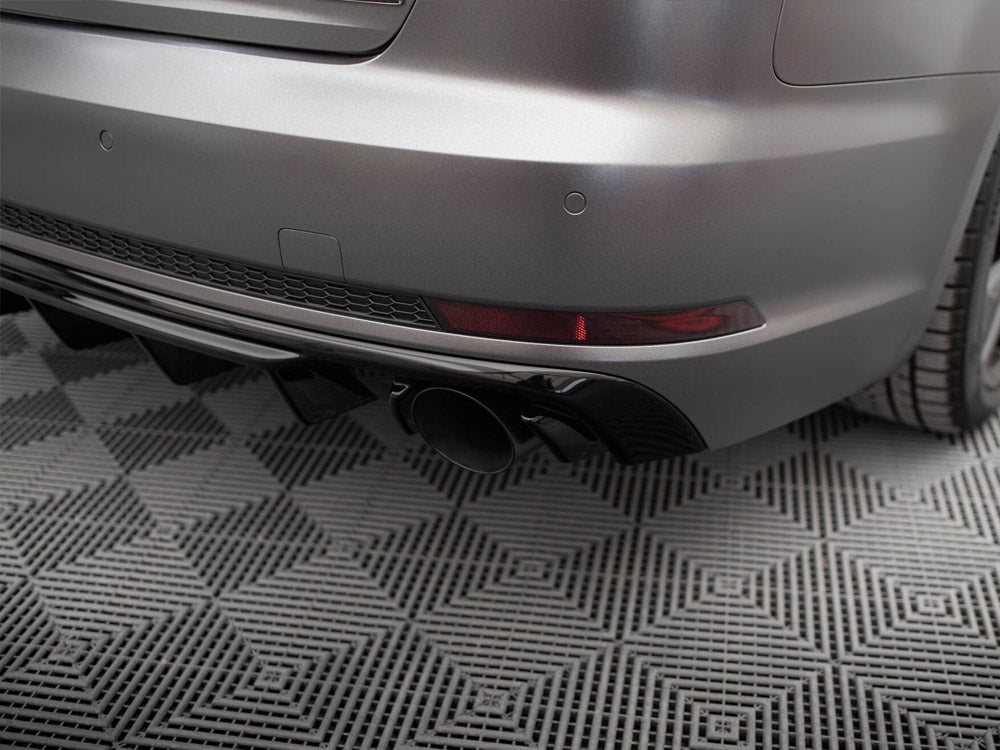 Maxton Design Rear Valance Audi A4 S-Line B9 (Version with single exhaust tips on both sides)