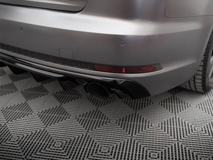 Maxton Design Rear Valance Audi A4 S-Line B9 (Version with single exhaust tips on both sides)