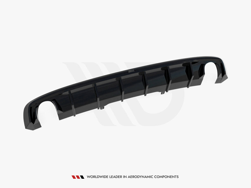 Maxton Design Rear Valance Audi A4 S-Line B9 (Version with single exhaust tips on both sides)