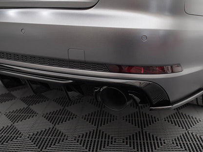 Maxton Design Rear Valance Audi A4 S-Line B9 (Version with single exhaust tips on both sides)