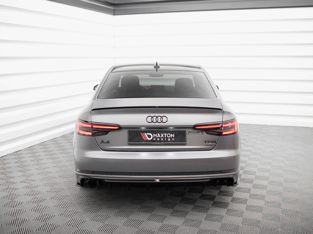Maxton Design Rear Valance Audi A4 S-Line B9 (Version with single exhaust tip on one side)