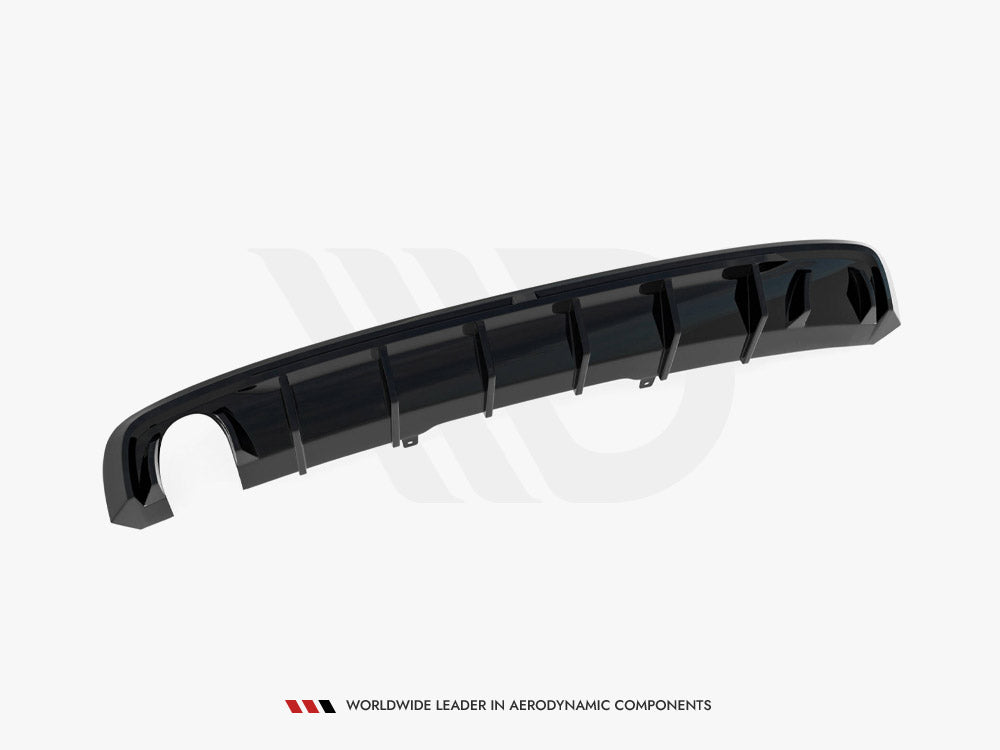 Maxton Design Rear Valance Audi A4 S-Line B9 (Version with single exhaust tip on one side)