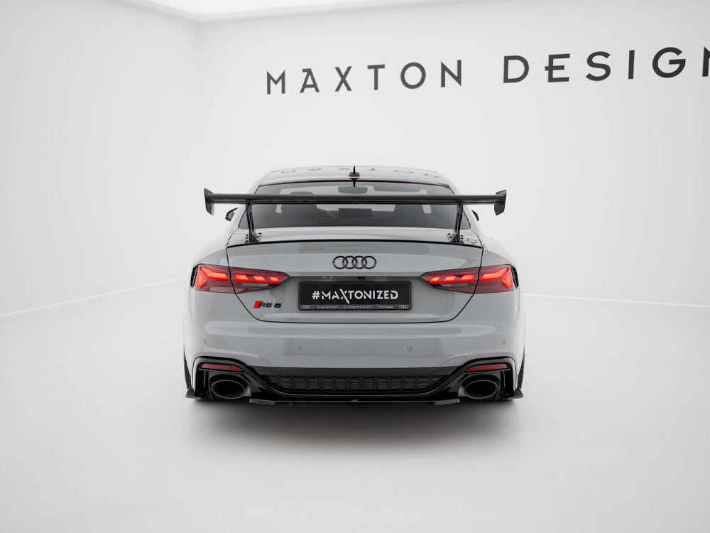 Maxton Design Carbon Spoiler With External Brackets Uprights V.1 Audi A5 / A5 S-Line / S5 / RS5 Coupe F5 / F5 Facelift