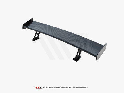 Maxton Design Carbon Spoiler With External Brackets Uprights V.1 + LED Audi A5 / A5 S-Line / S5 / RS5 Coupe F5 / F5 Facelift