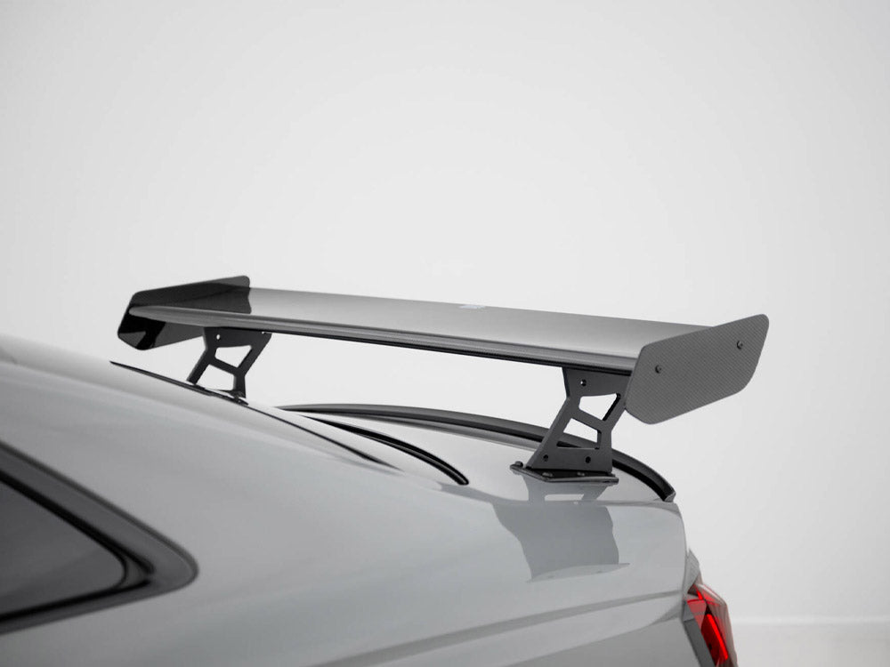 Maxton Design Carbon Spoiler With External Brackets Uprights V.2 Audi A5 / A5 S-Line / S5 / RS5 Coupe F5 / F5 Facelift