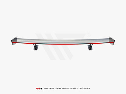 Maxton Design Carbon Spoiler With External Brackets Uprights V.2 + LED Audi A5 / A5 S-Line / S5 / RS5 Coupe F5 / F5 Facelift