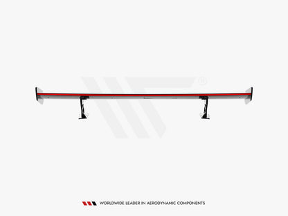 Maxton Design Carbon Spoiler With External Brackets Uprights V.2 + LED Audi A5 / A5 S-Line / S5 / RS5 Coupe F5 / F5 Facelift