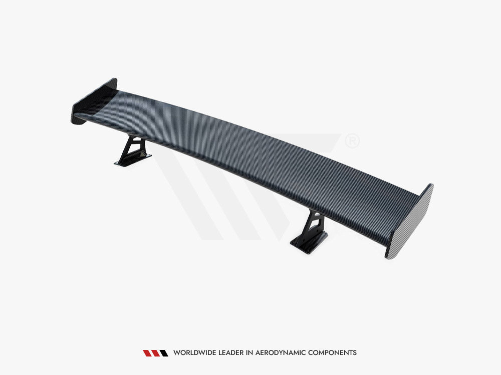 Maxton Design Carbon Spoiler With External Brackets Uprights V.2 + LED Audi A5 / A5 S-Line / S5 / RS5 Coupe F5 / F5 Facelift