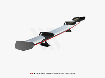 Maxton Design Carbon Spoiler With Upper Swan Mounting + LED BMW M2 G87