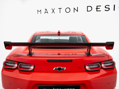Maxton Design Carbon Spoiler With Internal Brackets Uprights Chevrolet Camaro SS Mk6 Facelift