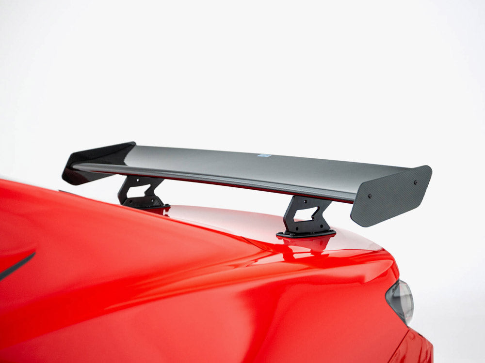 Maxton Design Carbon Spoiler With Internal Brackets Uprights Chevrolet Camaro SS Mk6 Facelift