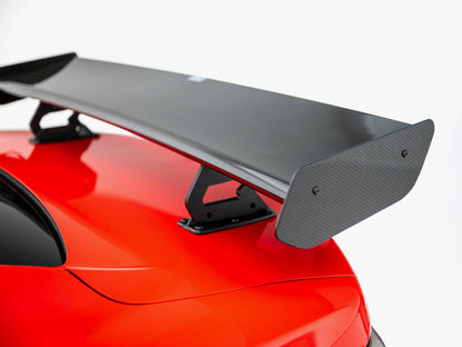 Maxton Design Carbon Spoiler With Internal Brackets Uprights + LED Chevrolet Camaro SS Mk6 Facelift