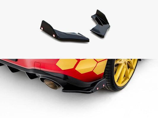 Maxton Design Rear Side Splitters V.1 + Flaps Volkswagen Golf GTI Clubsport Mk8 Facelift