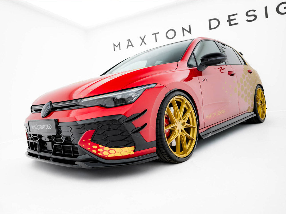 Maxton Design Front Bumper Wings (Canards) Volkswagen Golf GTI Clubsport Mk8 Facelift