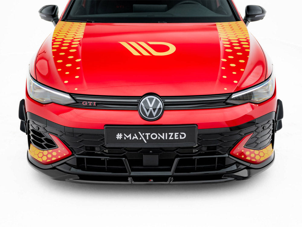 Maxton Design Front Bumper Wings (Canards) Volkswagen Golf GTI Clubsport Mk8 Facelift