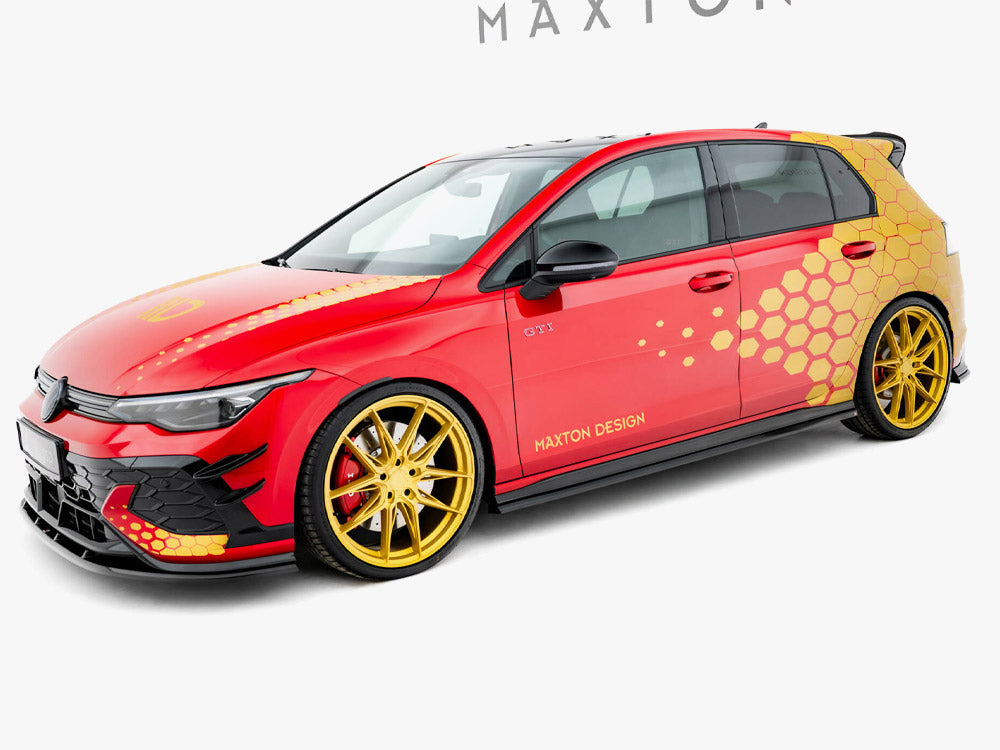 Maxton Design Side Skirts Diffusers V.2 Volkswagen Golf GTI Clubsport Mk8 Facelift