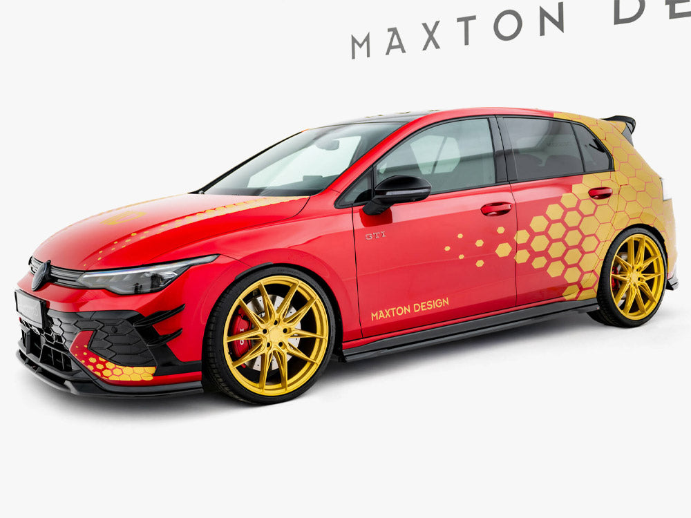 Maxton Design Side Skirts Diffusers V.1 Volkswagen Golf GTI Clubsport Mk8 Facelift