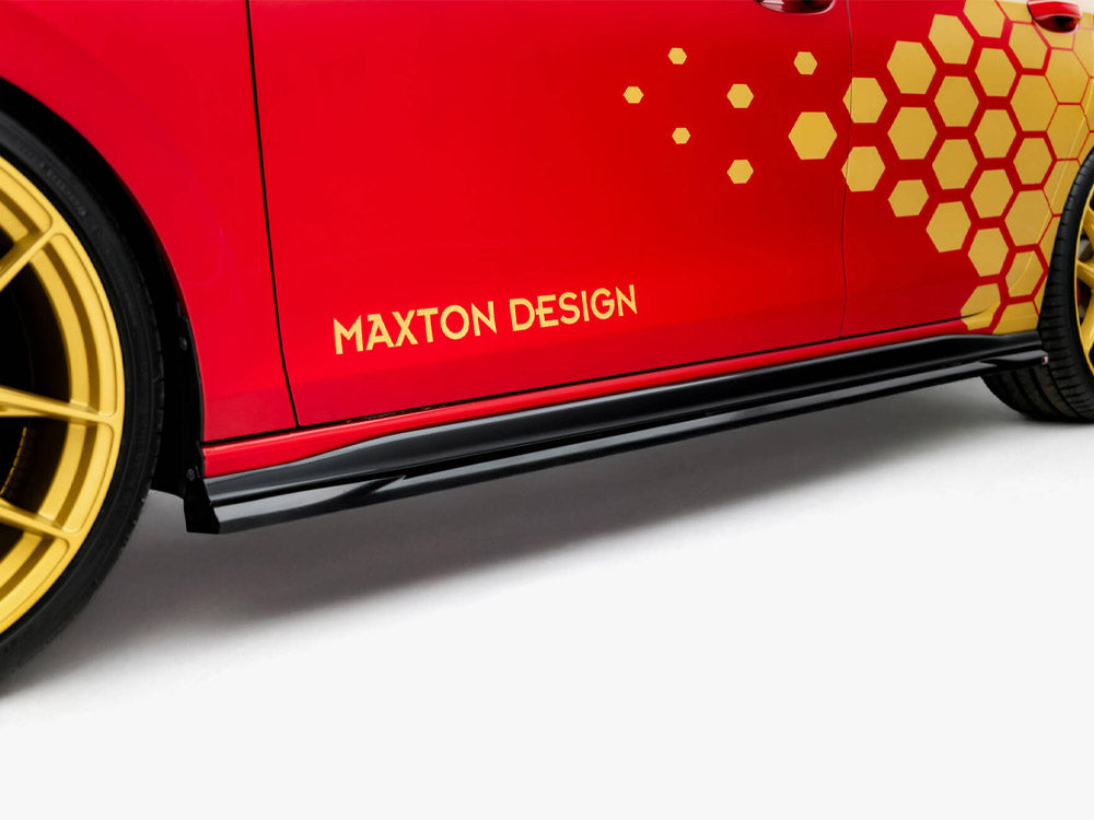 Maxton Design Side Skirts Diffusers V.1 Volkswagen Golf GTI Clubsport Mk8 Facelift