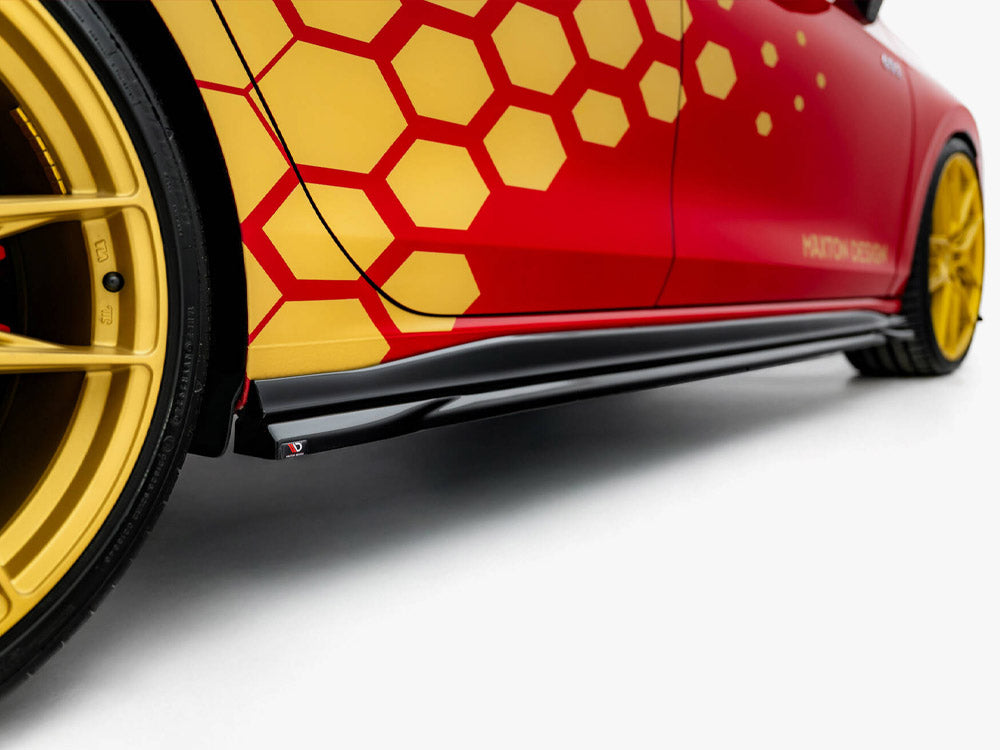 Maxton Design Side Skirts Diffusers V.1 Volkswagen Golf GTI Clubsport Mk8 Facelift