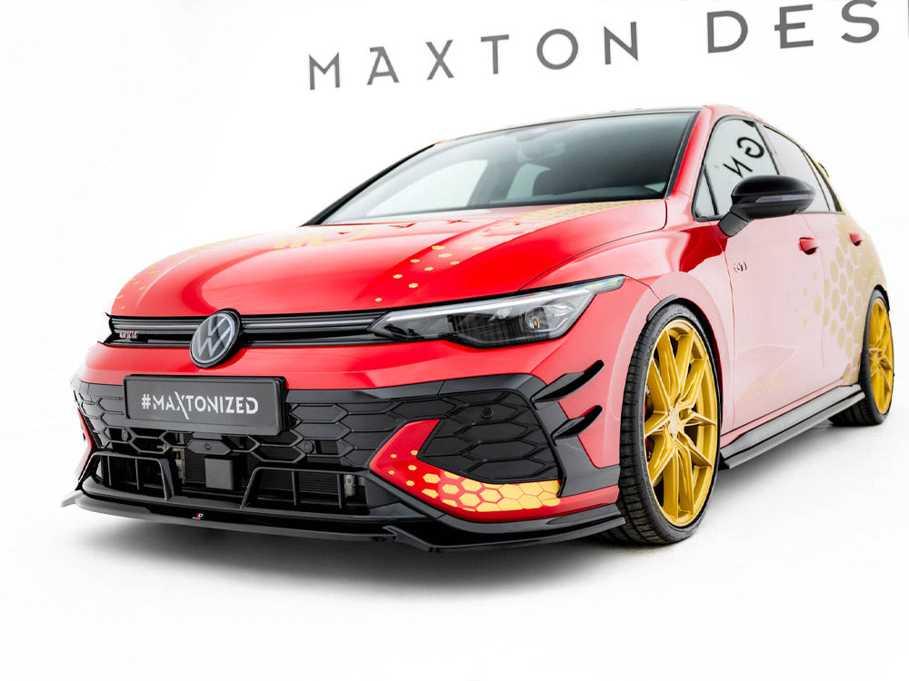 Maxton Design Front Splitter V.4 Volkswagen Golf GTI Clubsport Mk8 Facelift