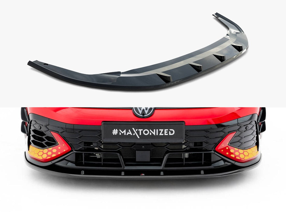 Maxton Design Front Splitter V.2 Volkswagen Golf GTI Clubsport Mk8 Facelift