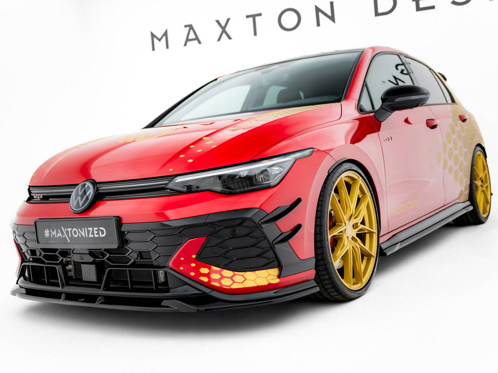Maxton Design Front Splitter V.1 Volkswagen Golf GTI Clubsport Mk8 Facelift