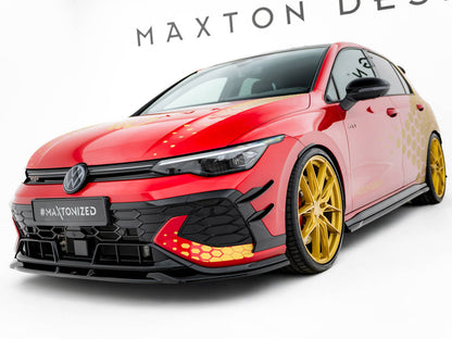 Maxton Design Front Splitter V.1 Volkswagen Golf GTI Clubsport Mk8 Facelift
