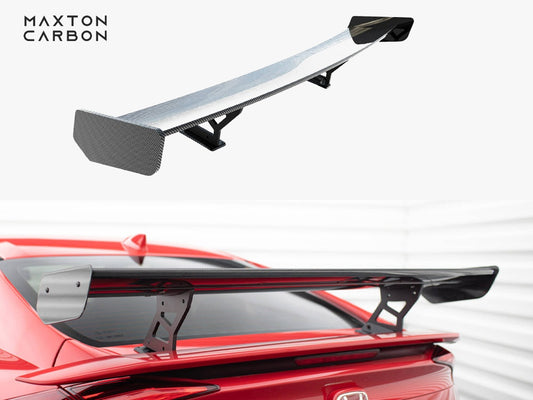 Maxton Design Carbon Spoiler With Internal Brackets Uprights Honda Civic SI Mk10