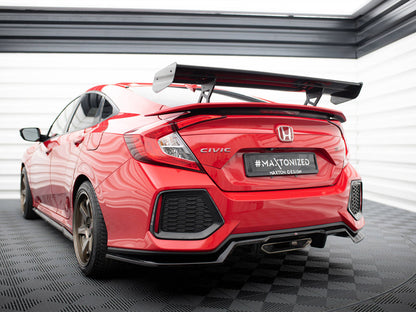 Maxton Design Carbon Spoiler With Internal Brackets Uprights Honda Civic SI Mk10
