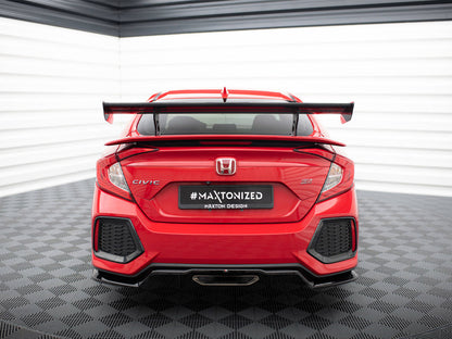Maxton Design Carbon Spoiler With Internal Brackets Uprights Honda Civic SI Mk10