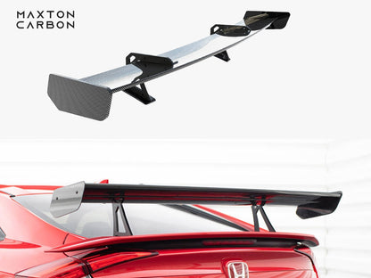 Maxton Design Carbon Spoiler With Upper Swan Mounting Honda Civic SI Mk10